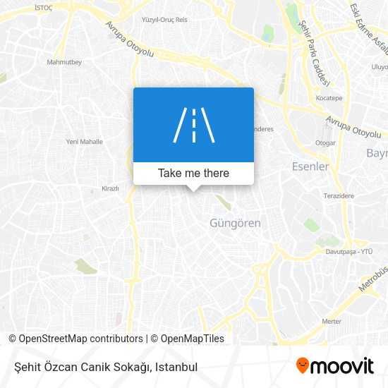 Şehit Özcan Canik Sokağı map