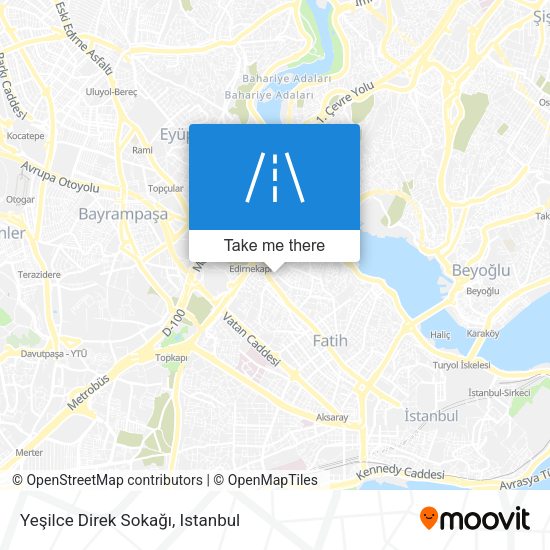 Yeşilce Direk Sokağı map