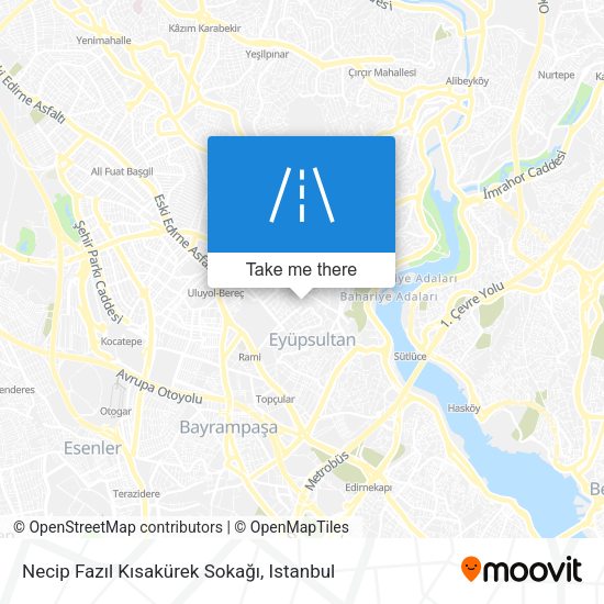 Necip Fazıl Kısakürek Sokağı map