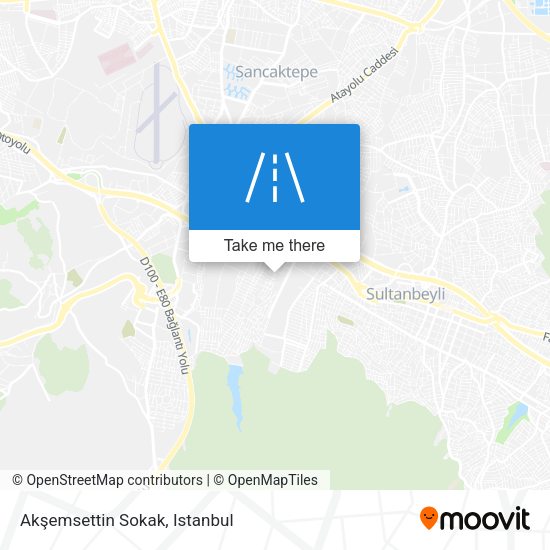 Akşemsettin Sokak map