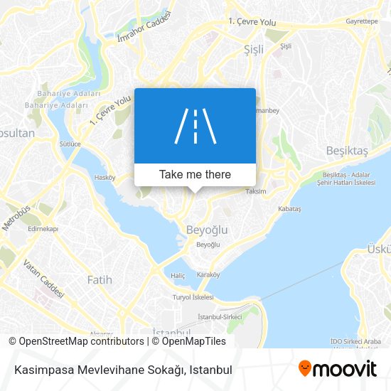 Kasimpasa Mevlevihane Sokağı map