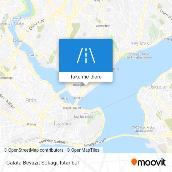 Galata Beyazit Sokağı map