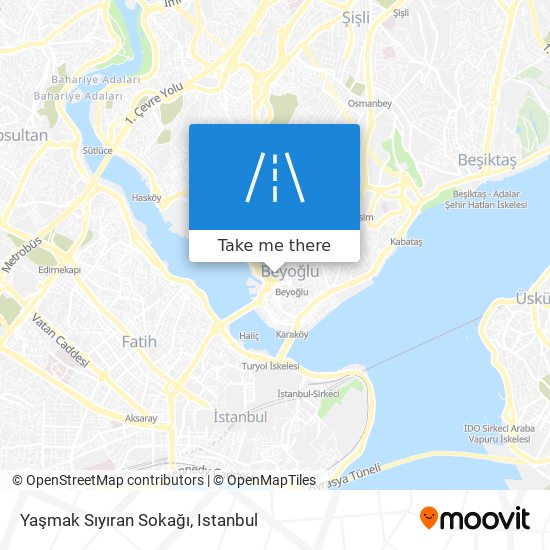 Yaşmak Sıyıran Sokağı map