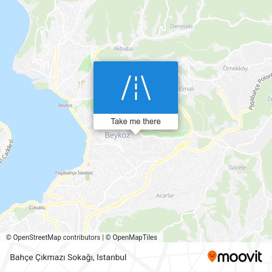 Bahçe Çıkmazı Sokağı map