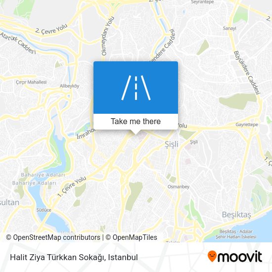 Halit Ziya Türkkan Sokağı map