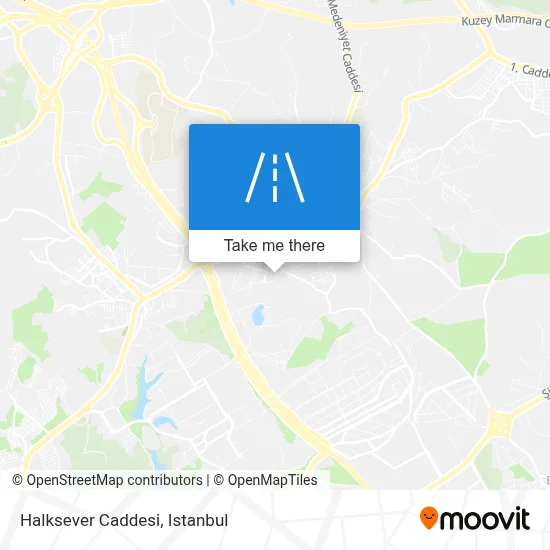 Halksever Caddesi map