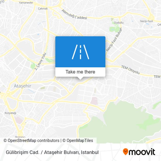 Gülibrişim Cad. / Ataşehir Bulvarı map
