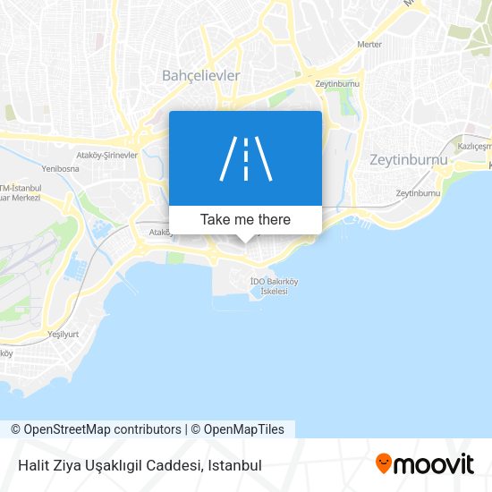 Halit Ziya Uşaklıgil Caddesi map
