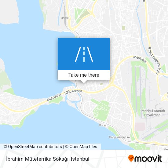 İbrahim Müteferrika Sokağı map