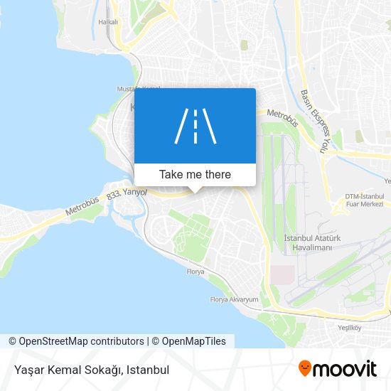 Yaşar Kemal Sokağı map