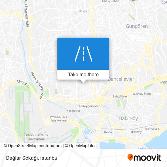 Dağlar Sokağı map