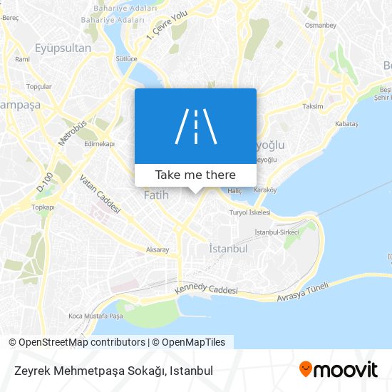 Zeyrek Mehmetpaşa Sokağı map