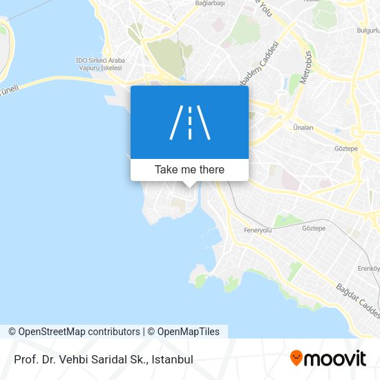 Prof. Dr. Vehbi Saridal Sk. map