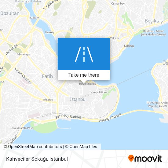 Kahveciler Sokağı map
