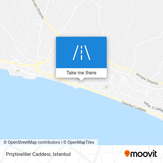Priştineliler Caddesi map