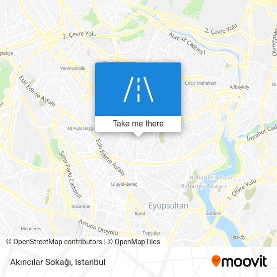 Akıncılar Sokağı map