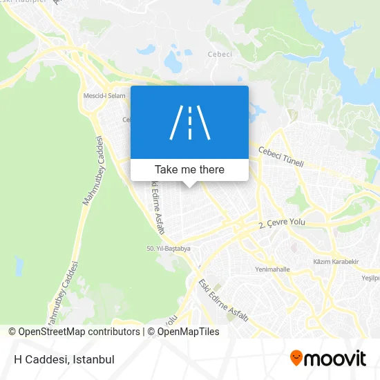 H Caddesi map