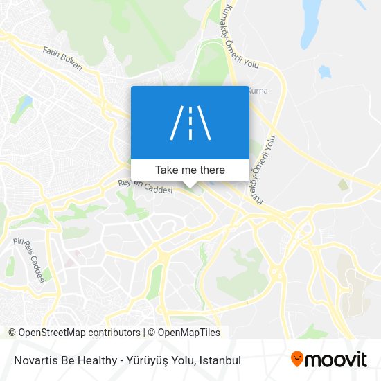 Novartis Be Healthy - Yürüyüş Yolu map