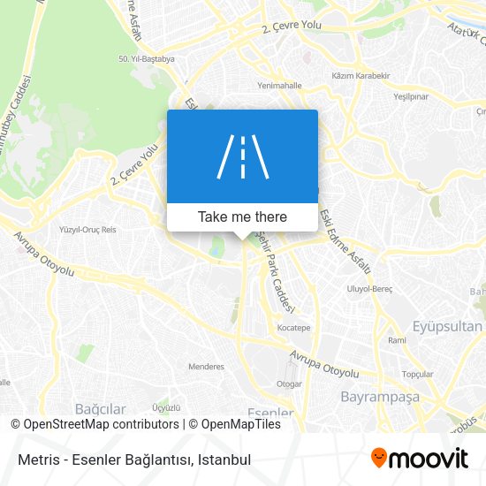 Metris - Esenler Bağlantısı map
