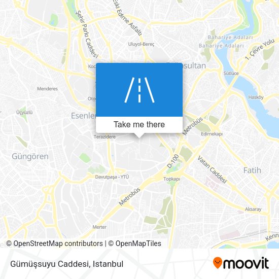Gümüşsuyu Caddesi map