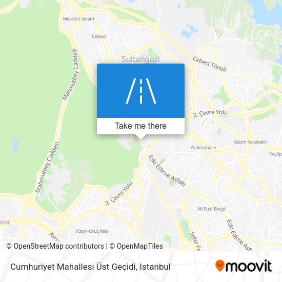 Cumhuriyet Mahallesi Üst Geçidi map