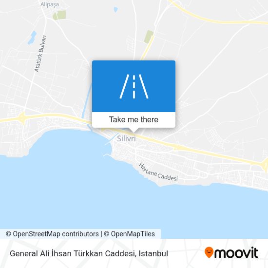 General Ali İhsan Türkkan Caddesi map