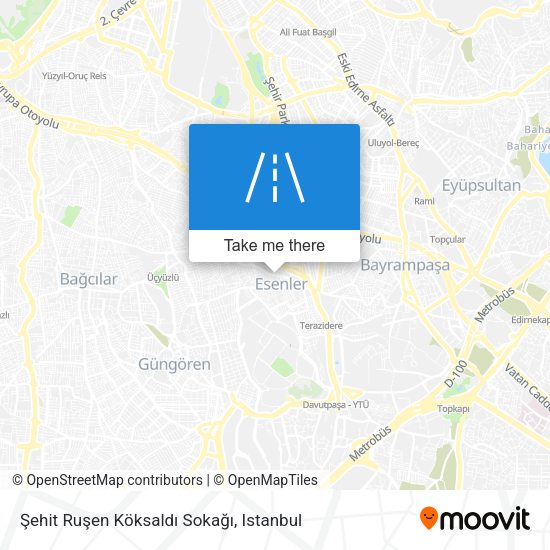Şehit Ruşen Köksaldı Sokağı map