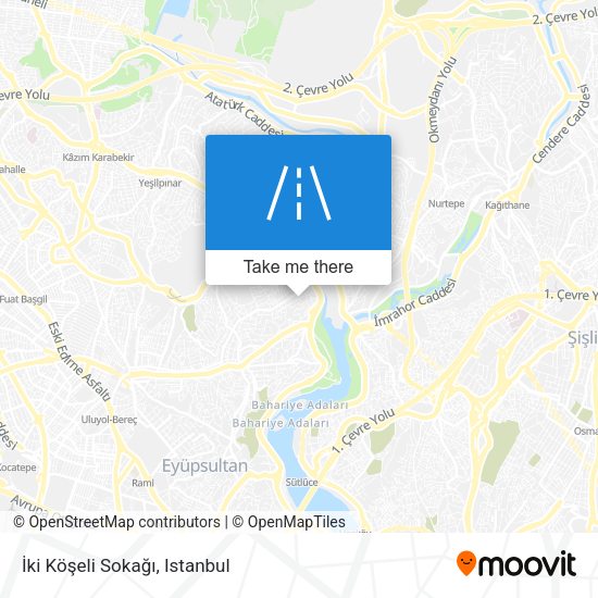 İki Köşeli Sokağı map