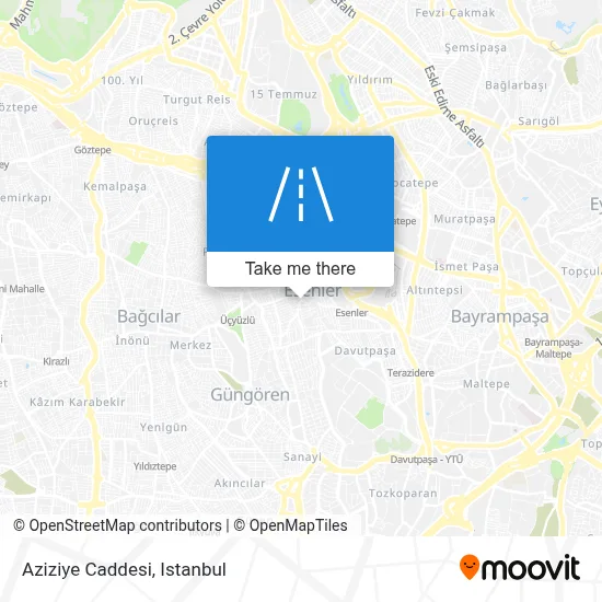Aziziye Caddesi map