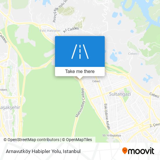 Arnavutköy Habipler Yolu map