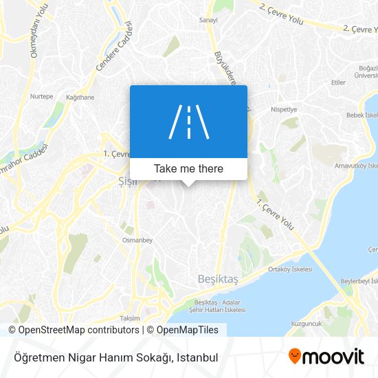 Öğretmen Nigar Hanım Sokağı map