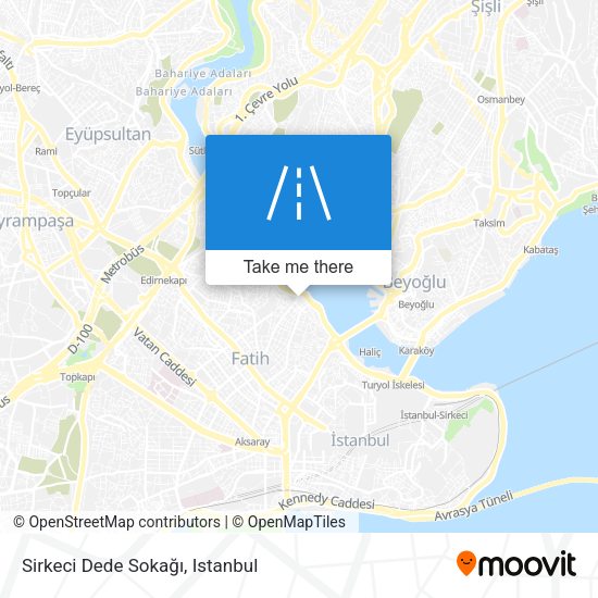 Sirkeci Dede Sokağı map