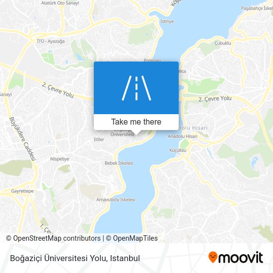 Boğaziçi Üniversitesi Yolu map