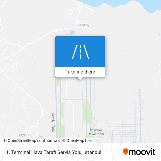 1. Terminal Hava Tarafı Servis Yolu map