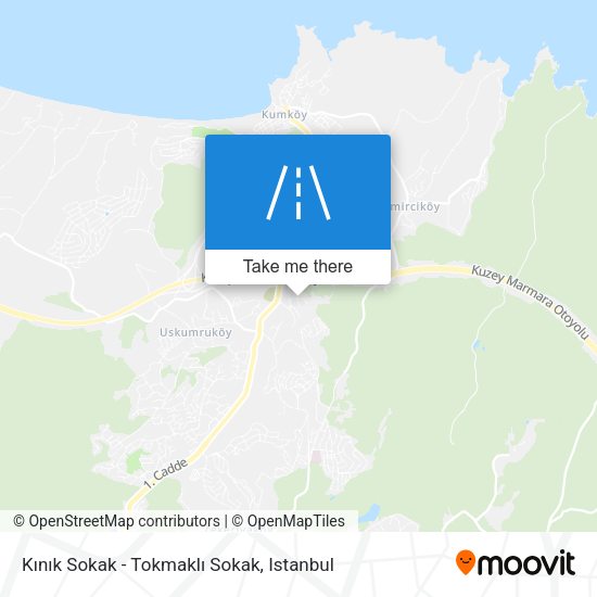 Kınık Sokak - Tokmaklı Sokak map