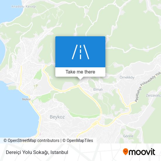 Dereiçi Yolu Sokağı map