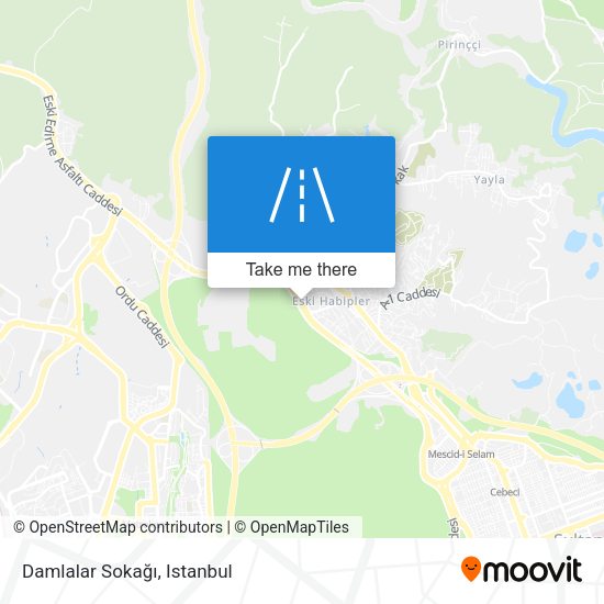 Damlalar Sokağı map