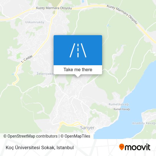 Koç Üniversitesi Sokak map