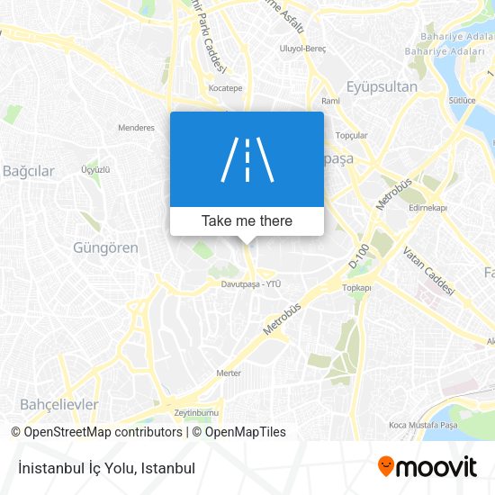 İnistanbul İç Yolu map