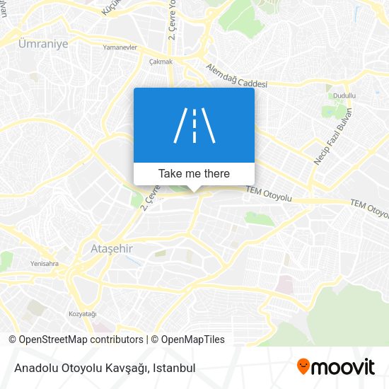Anadolu Otoyolu Kavşağı map