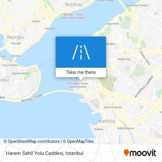 Harem Sahil Yolu Caddesi map