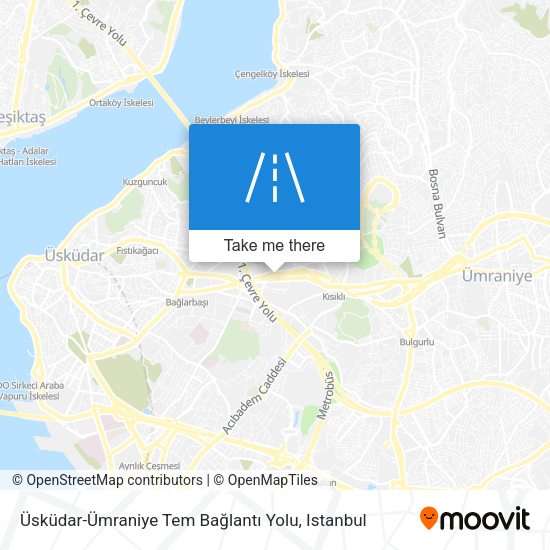 Üsküdar-Ümraniye Tem Bağlantı Yolu map