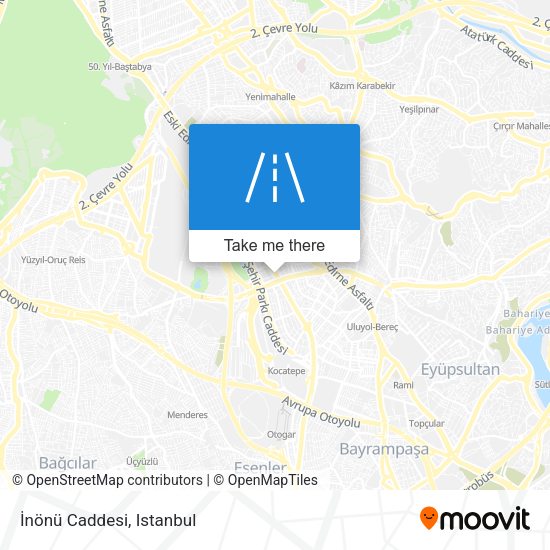 İnönü Caddesi map