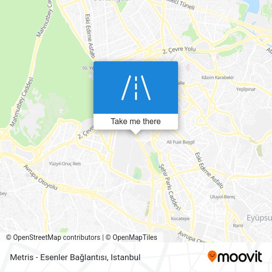 Metris - Esenler Bağlantısı map