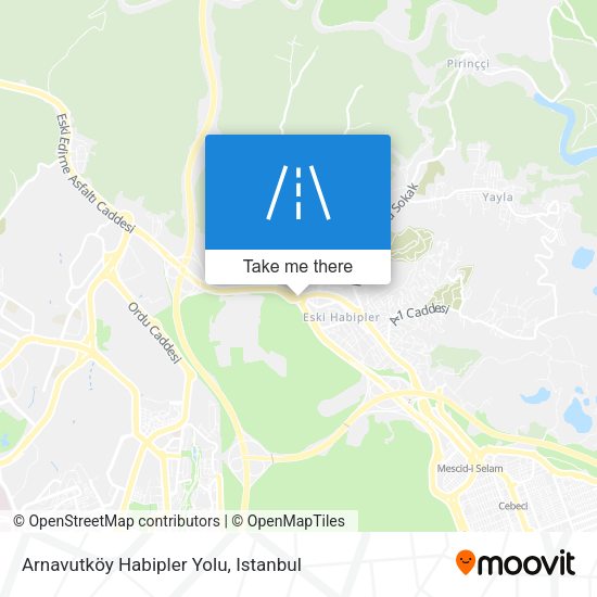 Arnavutköy Habipler Yolu map