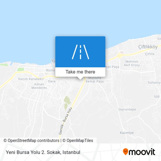 Yeni Bursa Yolu 2. Sokak map