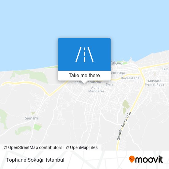 Tophane Sokağı map