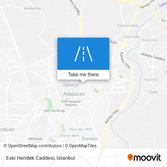Eski Hendek Caddesi map