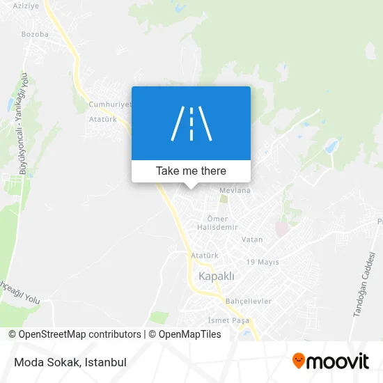 Moda Sokak map