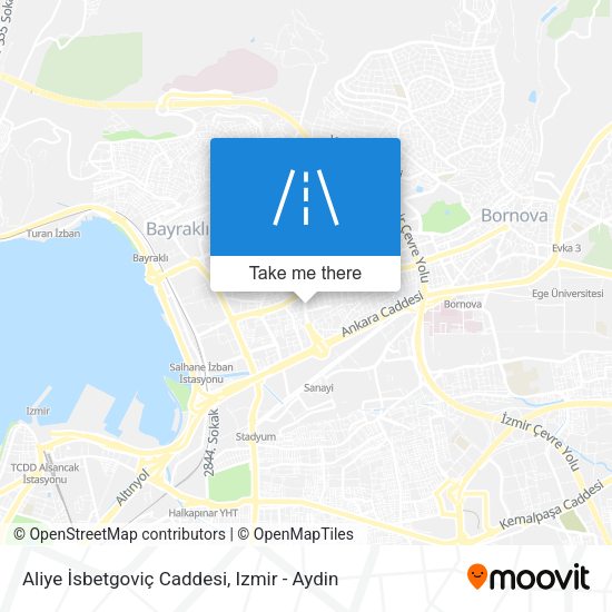 Aliye İsbetgoviç Caddesi map